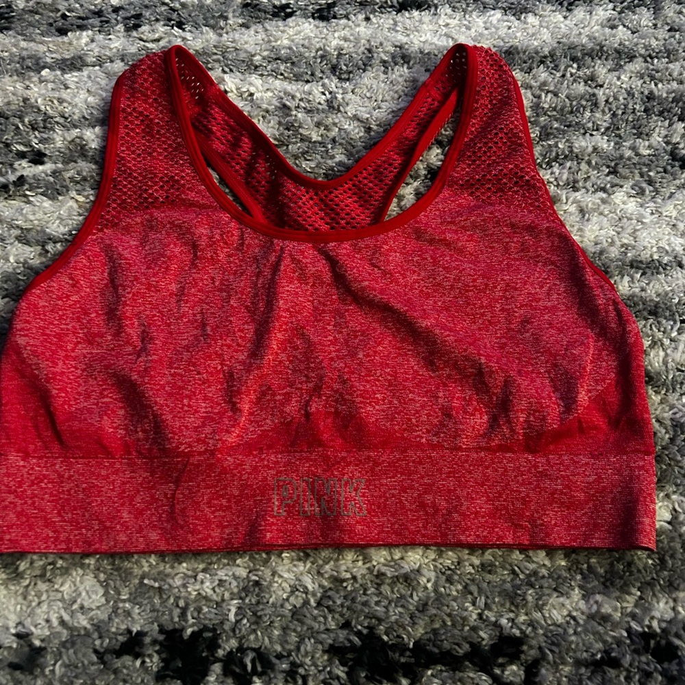 Red PINK sports bra